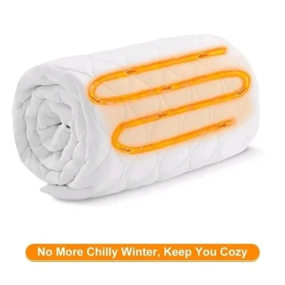 JUSTLET Electric Heated Mattress Pad, Twin,8 Temp Control Zone, Auto Shut off - Picture 4 of 5